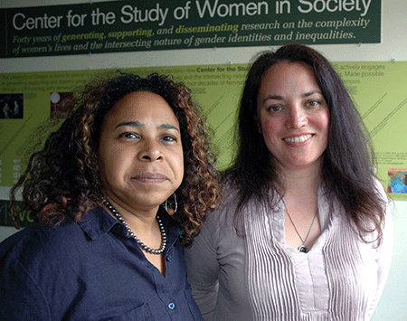 Michelle McKinley (left) & Dena Zaldúa / photo by Alice Evans