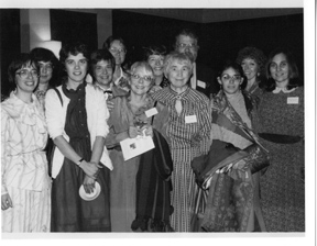 Pictured is a historic photo of CSSW founding members, 1983.