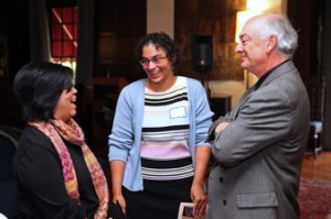 Pictured are Lynn Fujiwara, Dayo Nicole Mitchell, and Russell Tomlin.