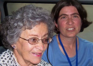 Pictured is Amalia Gladhart (right) with author Alicia Yánez Cossío.