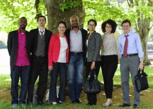 Pictured are participants in the Racial Representations symposium.