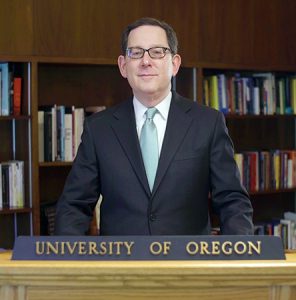 Pictured is UO President Schill.